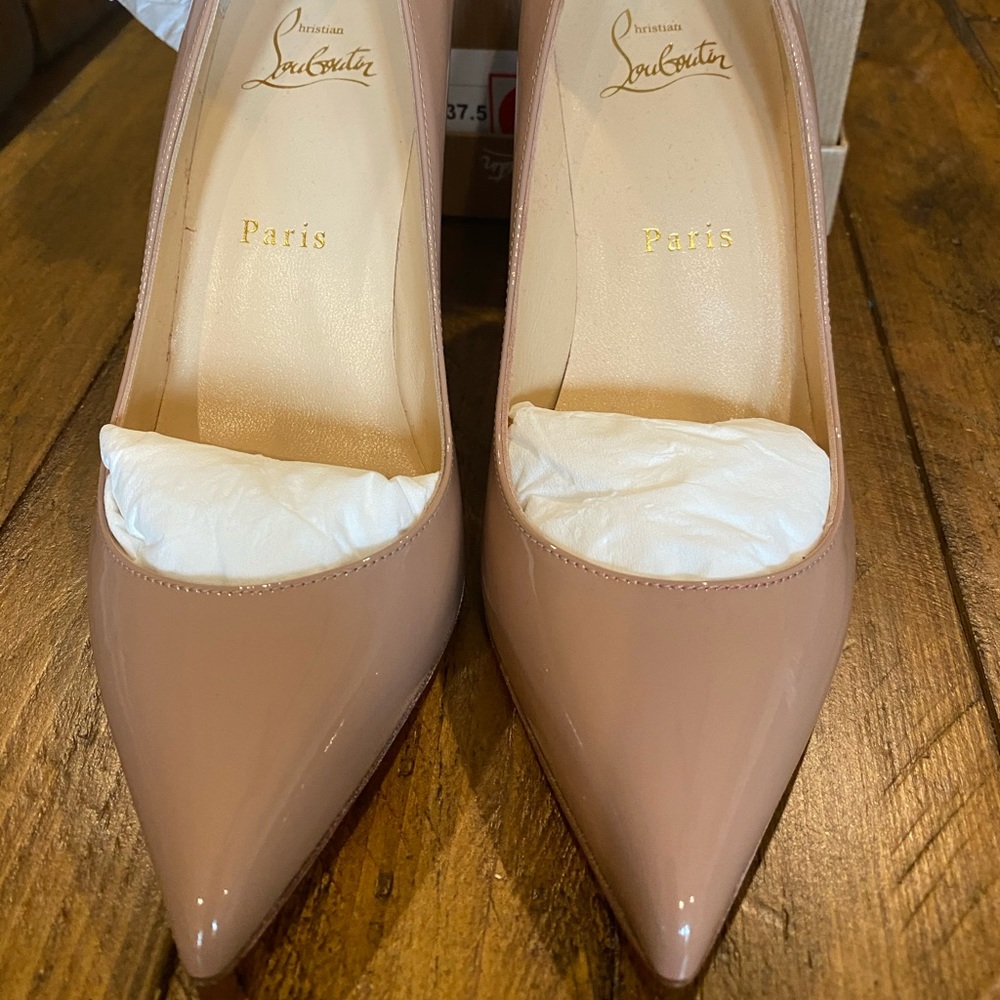 BRAND NEW Louboutin Pigalle Follies 85 Nude